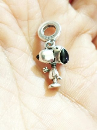 Charm Snoopy Plata 925 Saludo