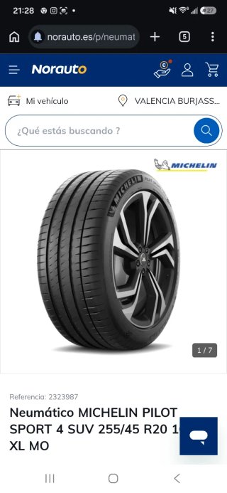 Ruedas 4Michelin Pilot Sport 4 SUV 255/45 R20 105