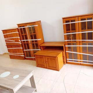 OFERTA!! LOTE MUEBLES SALÓN EN MADERA MACIZA.