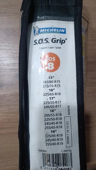 Fundas textiles para nieve Michelin S.O.S. Grip 8