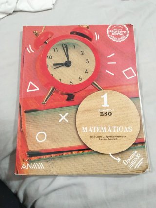Libros matemáticas 1 eso anaya