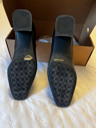 Zapatos Unisa Negros Tacón Mary Jane