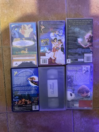 Lote 6 VHS Disney y Harry Potter