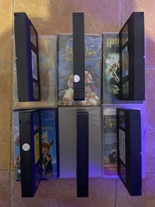Lote 6 VHS Disney y Harry Potter