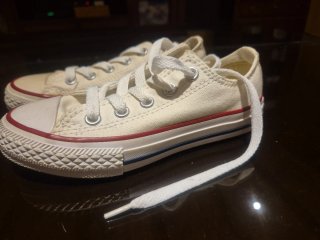 Zapatillas Converse niña/o Beige/Blanco Sin Usar