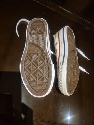 Zapatillas Converse niña/o Beige/Blanco Sin Usar