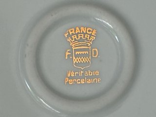 🇫🇷 Bandeja redonda postres dorada