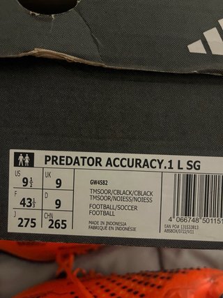 Zapatillas Fútbol Adidas Predator Naranja