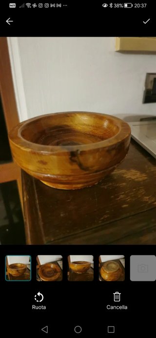 Ciotola in legno tornio,