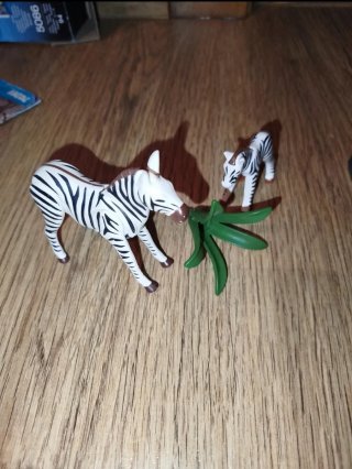 Playmobil Cebra y Cría con Planta
