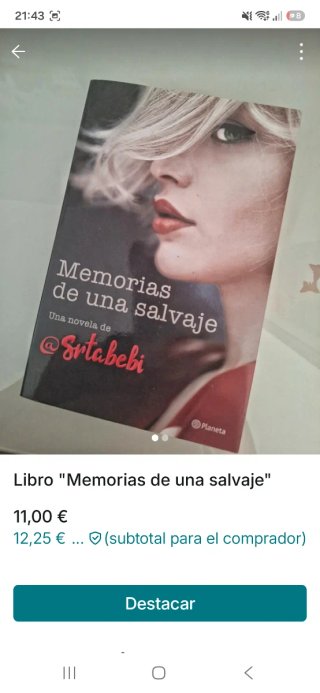 Libro Memorias de una salvaje