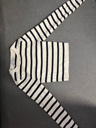 Camiseta Zara Rayas Crop XS
