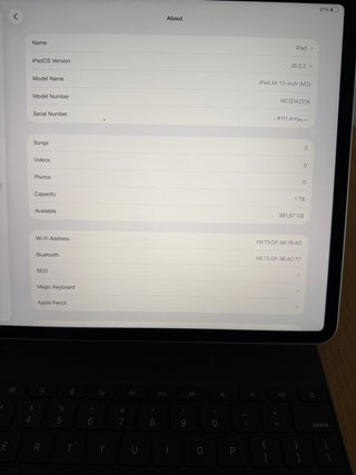 iPad Air 13 Negro + Teclado + Apple Pencil