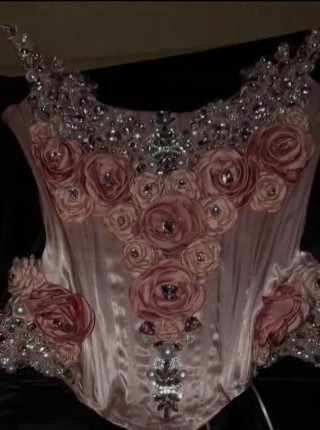 Vestido Boda Gitana Rosa Talla Única