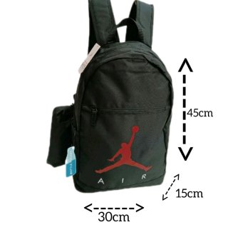 Zaino Jordan Grigio con Logo Rosso