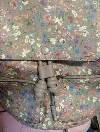 Bolso mujer estampado floral gris