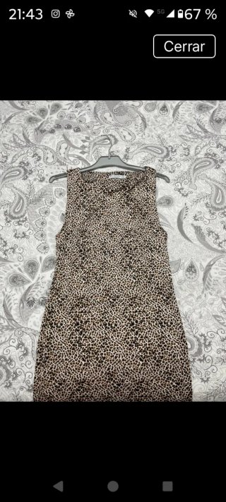 Vestido estampado animal print
