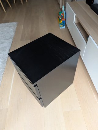 Cajonera Negra 2 Cajones