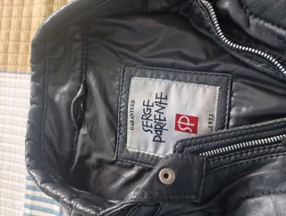Chaqueta Serge Pariente Negra Cuero