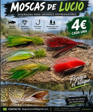 Moscas de Lucio para pesca deportiva