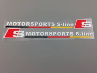 PEGATINA VINILO MOTORSPORTS S LINE AUDI