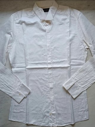 Camicia Carlo Pignatelli Uomo Seta e Cotone Bianca