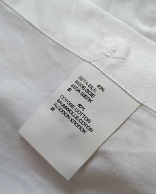 Camicia Carlo Pignatelli Uomo Seta e Cotone Bianca