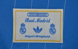 Camiseta Retro Real Madrid Adidas Azul