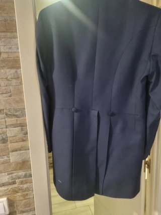 Traje de boda azul
