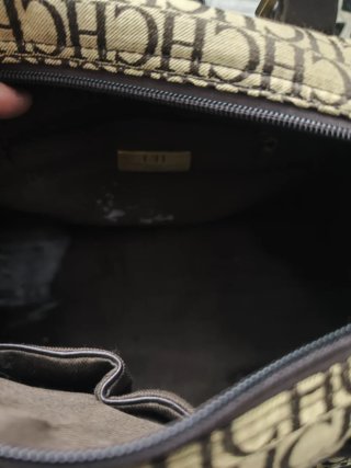 Bolso Carolina Herrera Beige/Marrón Original