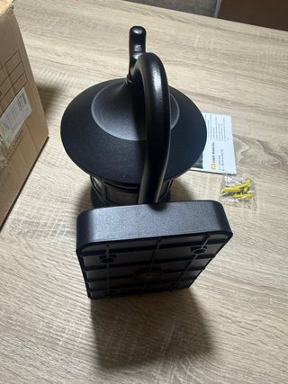 Aplique Pared Exterior Linterna Metal Vidrio