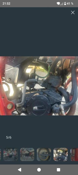 Rieju Drac 50cc Enduro/Motocross Roja y Blanca