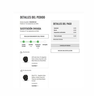 Garmin Fenix 7S Pro Zafiro Solar Negro 42 mm