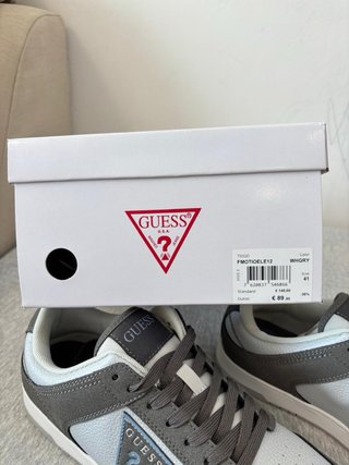 Scarpe Guess Uomo Tg 41 Grigio Bianco