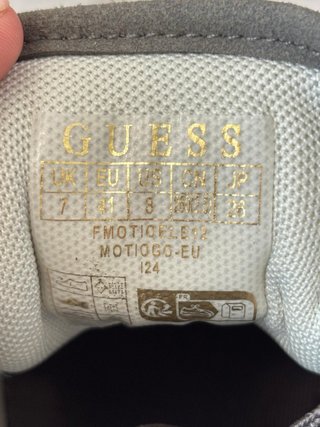 Scarpe Guess Uomo Tg 41 Grigio Bianco