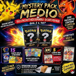 Mystery Pack Medio Pokémon - 20 Carte