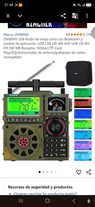 Radio multibanda ZHIWHIS ZWS-C919. ¡Envío gratis!