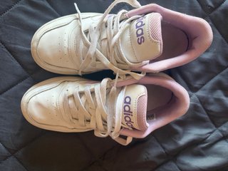 Zapatillas Adidas Blancas y Rosas Talla 36