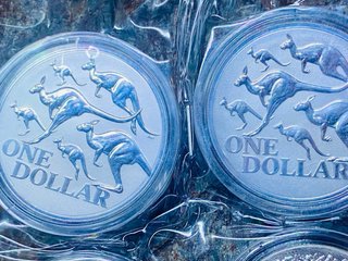 Moneda 1 oz Plata Pura Canguro Dólar Australiano