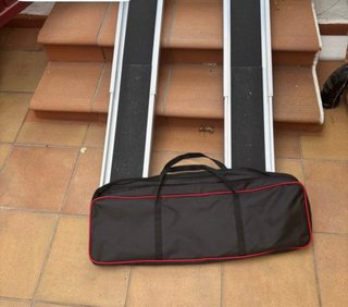 Rampa salvaescaleras plegable aluminio