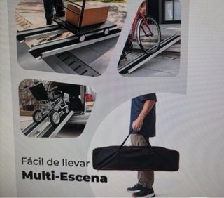 Rampa salvaescaleras plegable aluminio