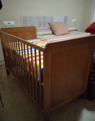 Cuna madera LEKSVIK IKEA