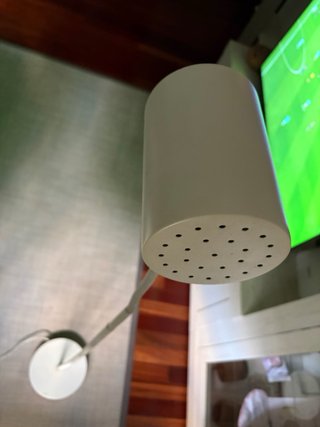 Lámpara de pie blanca