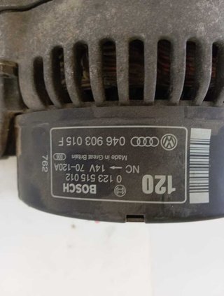 Alternador audi 11765 123515012 a4 2.5 tdi 114 kw