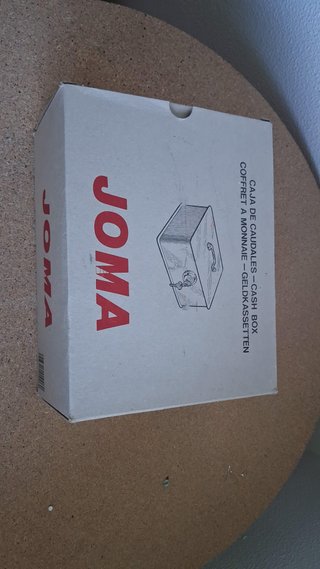 Caja SEGURIDAD metálica con asa y cerradura