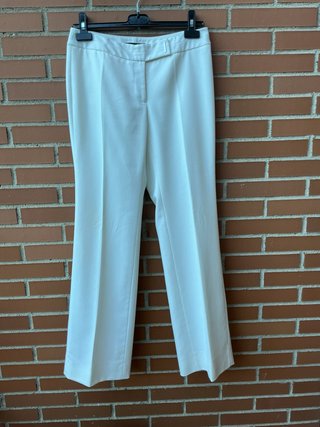 Pantalón vestir mujer blanco