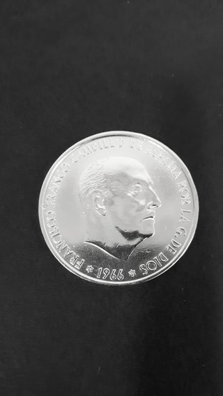 Moneda de Plata Inversión 100 Pesetas 1966 Nueva