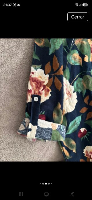 Vestido floral manga larga/corta talla XXL