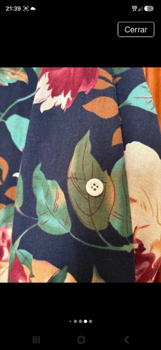 Vestido floral manga larga/corta talla XXL