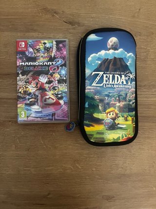 Nintendo Switch Mario Kart 8 Deluxe + Funda Zelda
